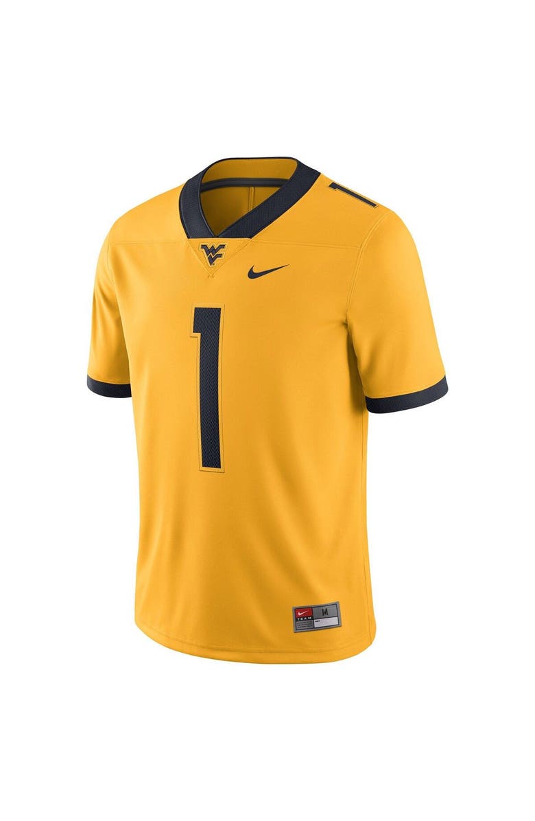 Nike Men's Nike Gold West Virginia Mountaineers Alternate Game Jersey, Alternate, color, Gold
