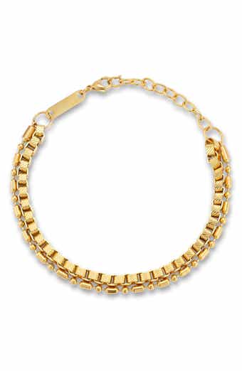 Yield of Men Men's Double Layer Chain Bracelet