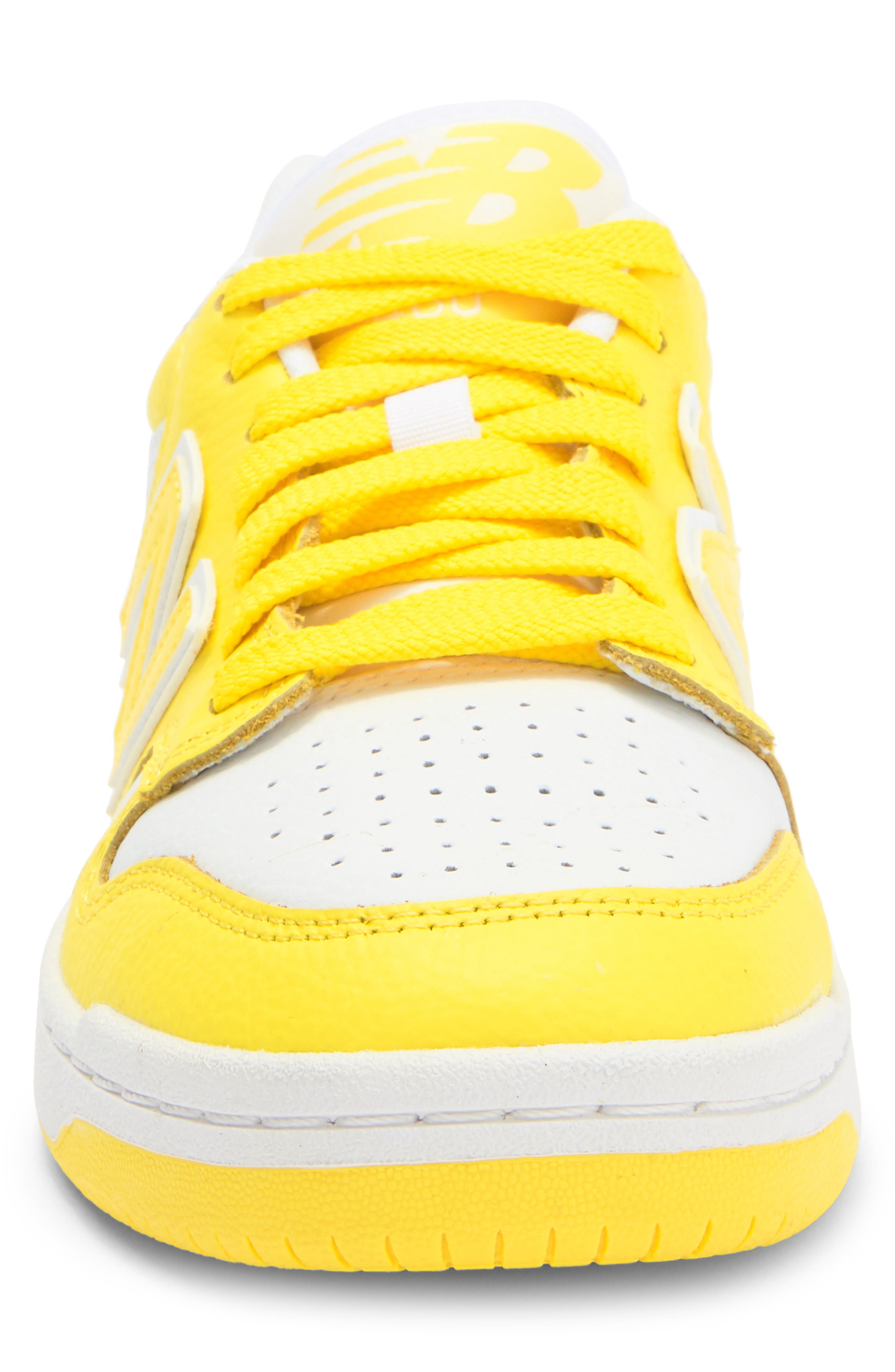 New Balance 480 Basketball Sneaker, Alternate, color, Lemon Zest/ White