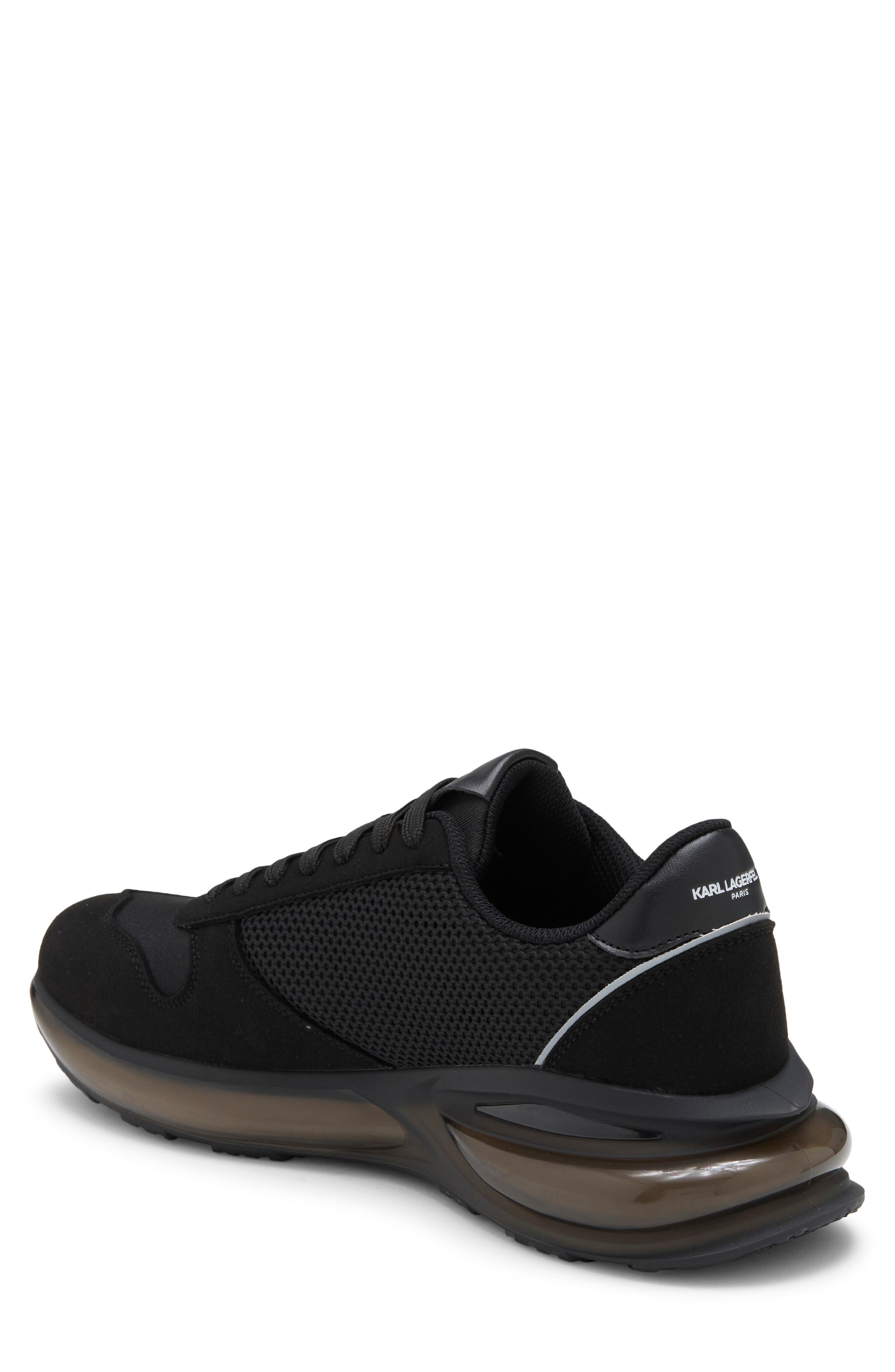 Gilber Lace Up Sneaker, Alternate, color, BLACK