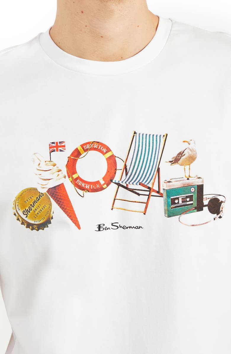 Ben Sherman A Day at Brighton Graphic Tee, Alternate, color,