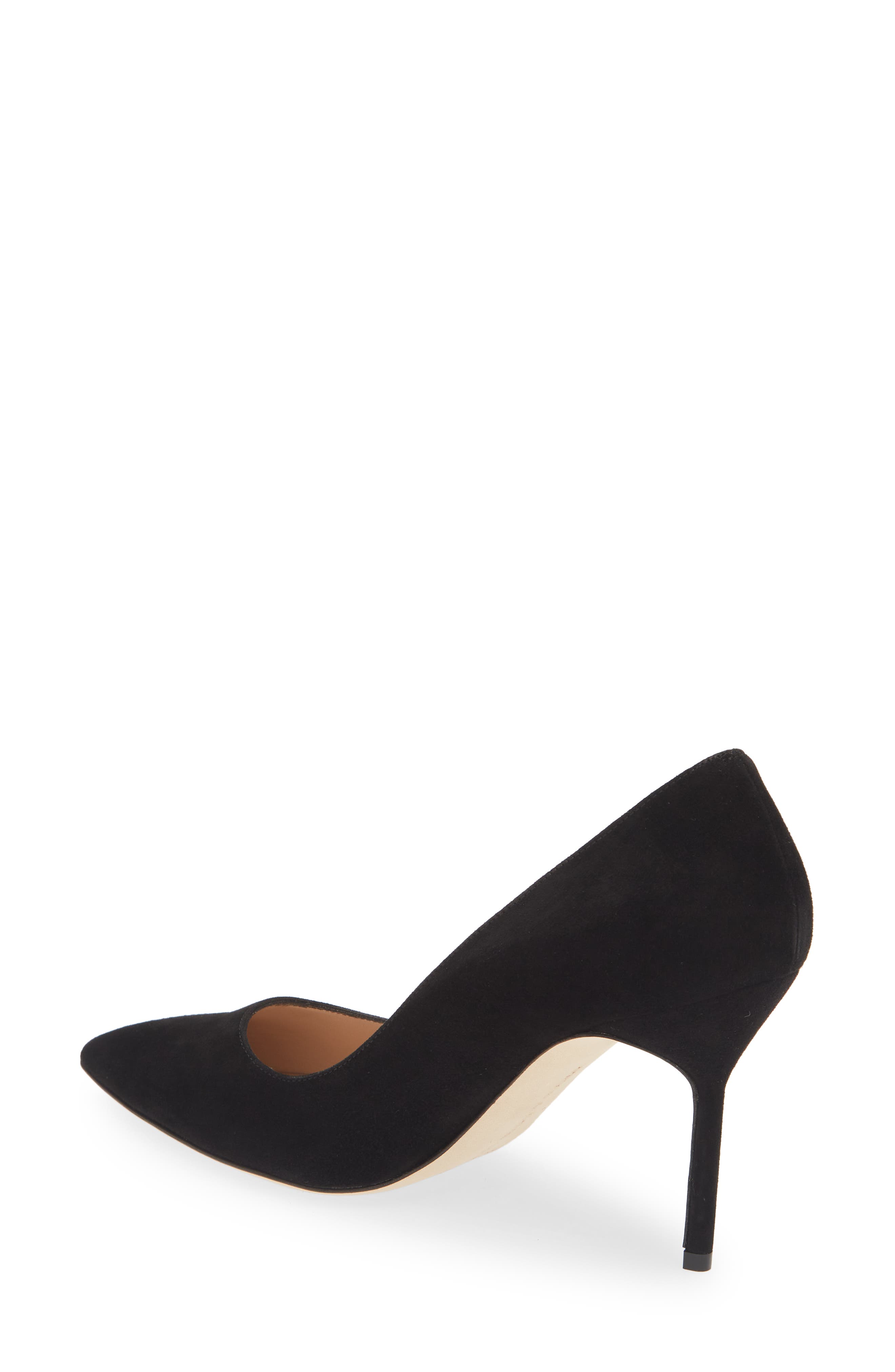 Manolo Blahnik BB Pointed Toe Pump, Alternate, color, Black