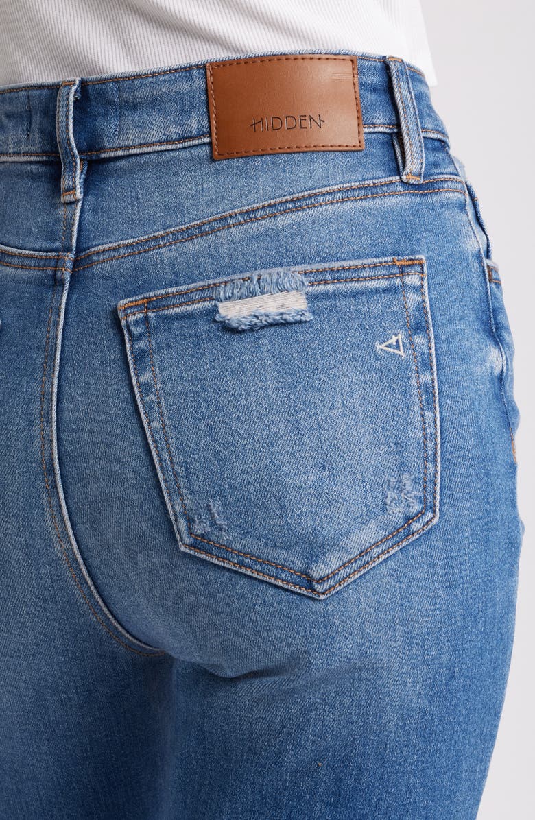 HIDDEN JEANS High Waist Flare Jeans, Alternate, color, Medium Wash