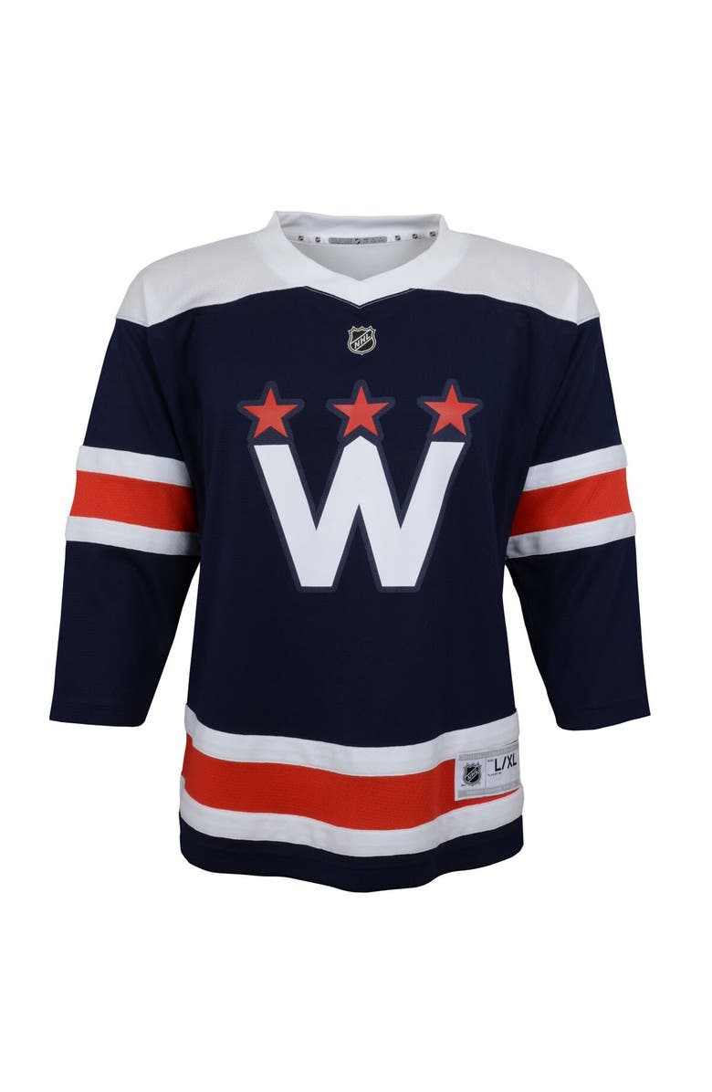Outerstuff Preschool Navy Washington Capitals 2020/21 Alternate Replica Jersey, Alternate, color, Navy