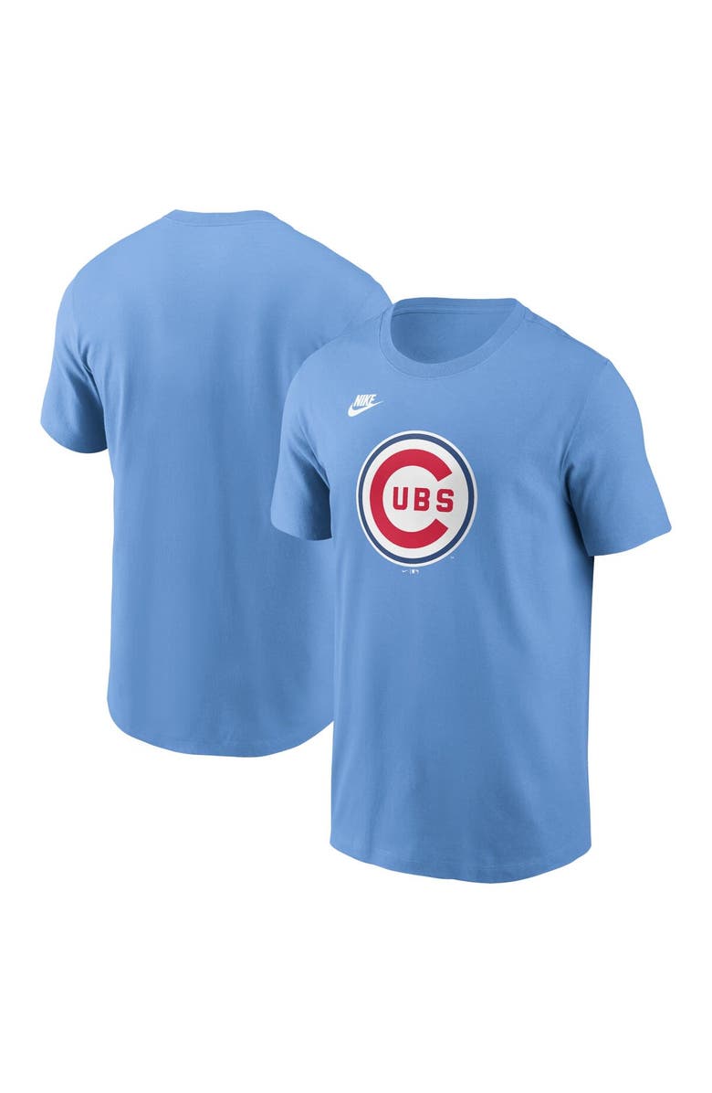 Nike Men's Nike Light Blue Chicago Cubs Cooperstown Collection Team Logo T-Shirt, Main, color, Light Blue