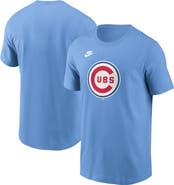Nike Men's Nike Light Blue Chicago Cubs Cooperstown Collection Team Logo T-Shirt