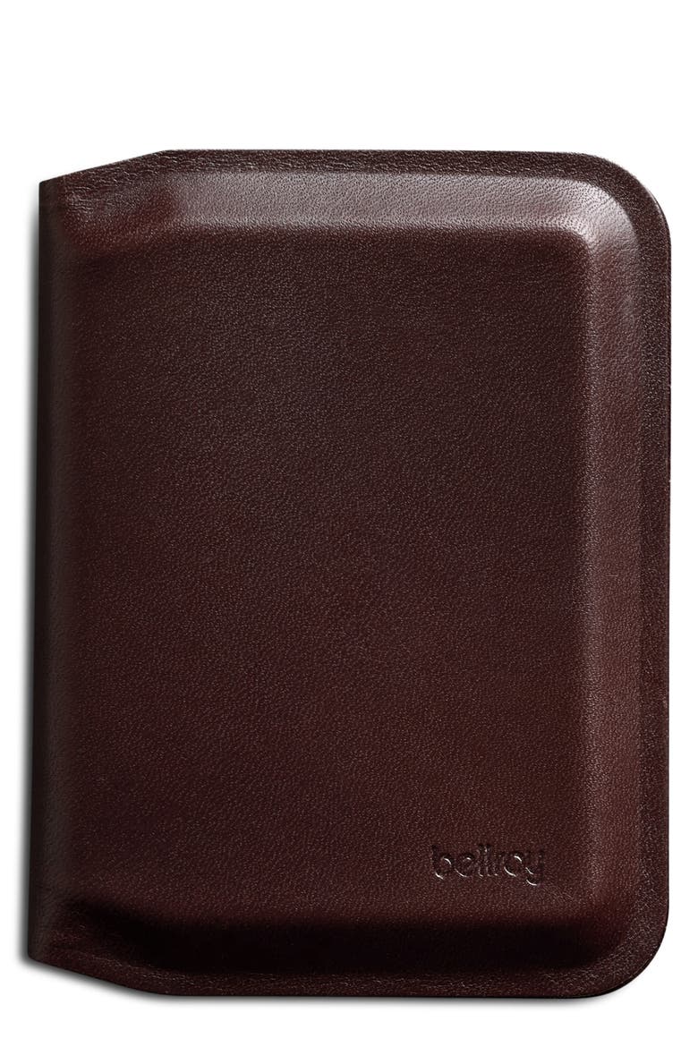 Apex Slim Sleeve RFID Leather Bifold Wallet, Main, color, ESPRESSO