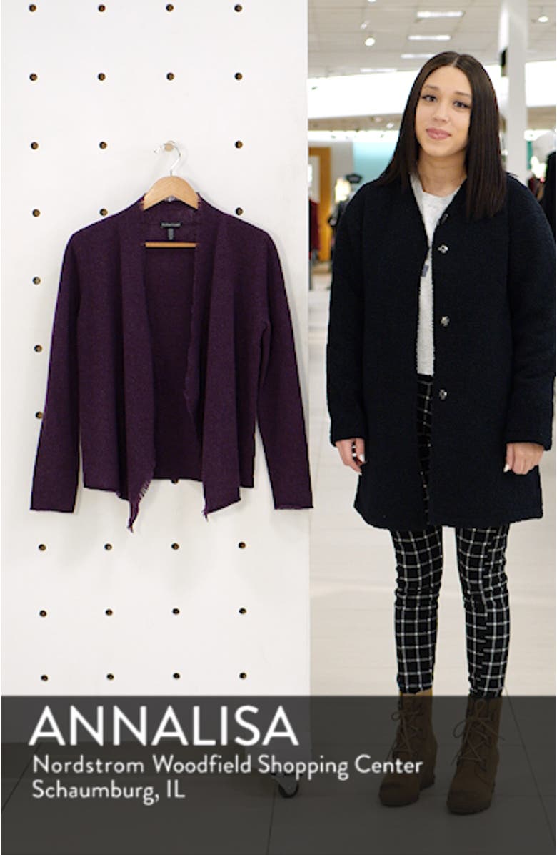 Felted Merino Lambswool Cardigan, sales video thumbnail