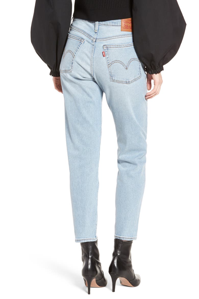 Levi's® Wedgie Icon Fit High Waist Crop Jeans, Alternate, color, BAUHAUS BLUES