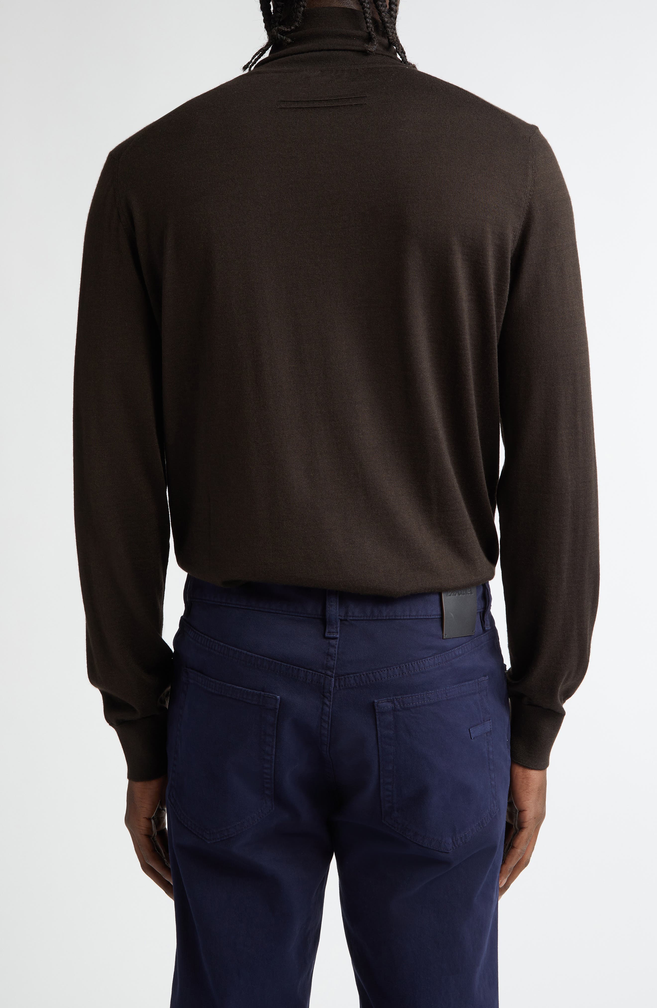 Cashmere & Silk Turtleneck Sweater - image 2