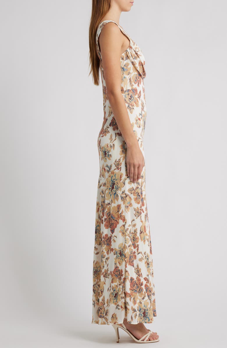 WAYF Lena Floral Cocktail Slipdress, Alternate, color, Ivory Paisley