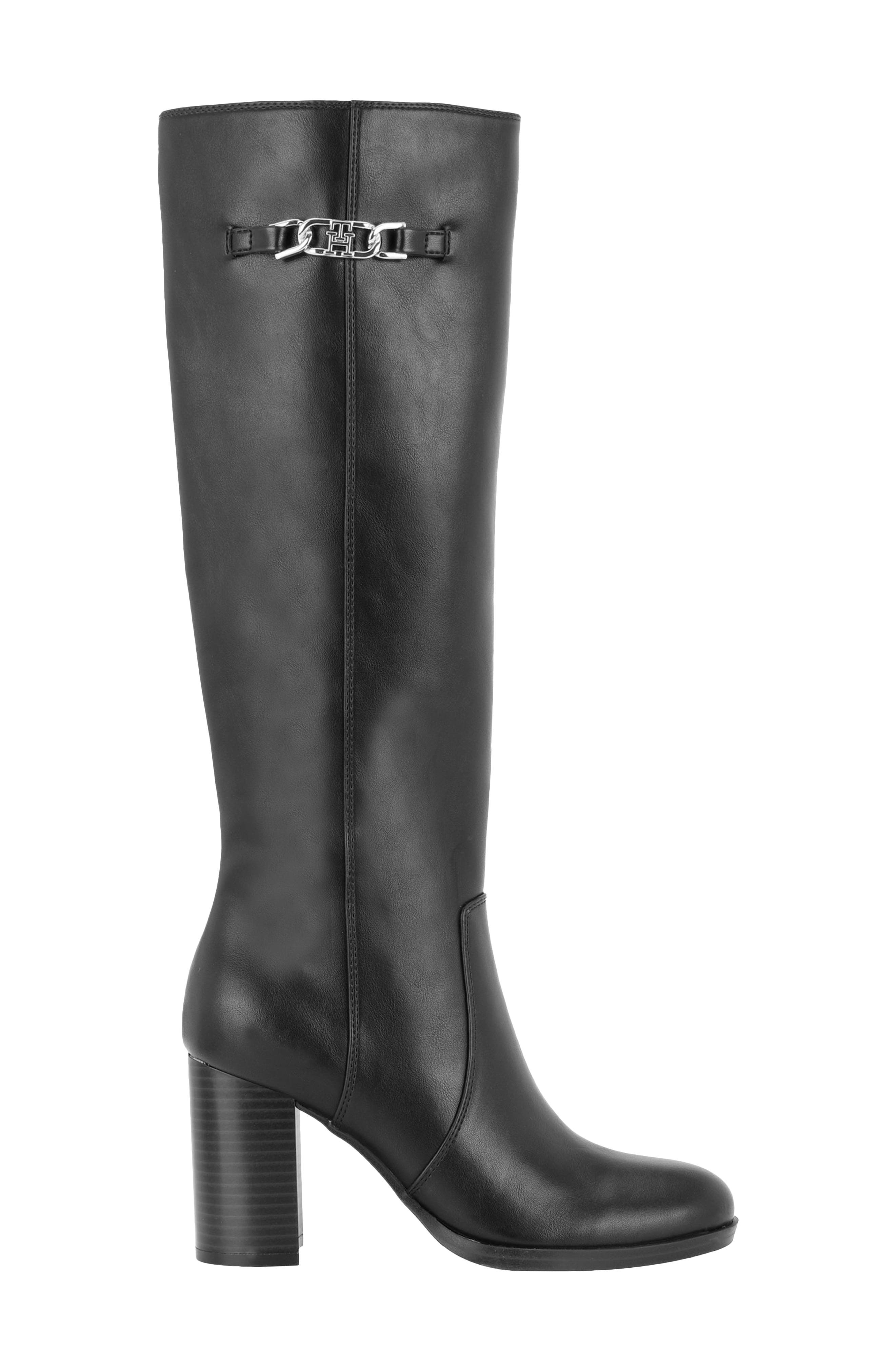 Poura Knee High Boot, Alternate, color, BLACK