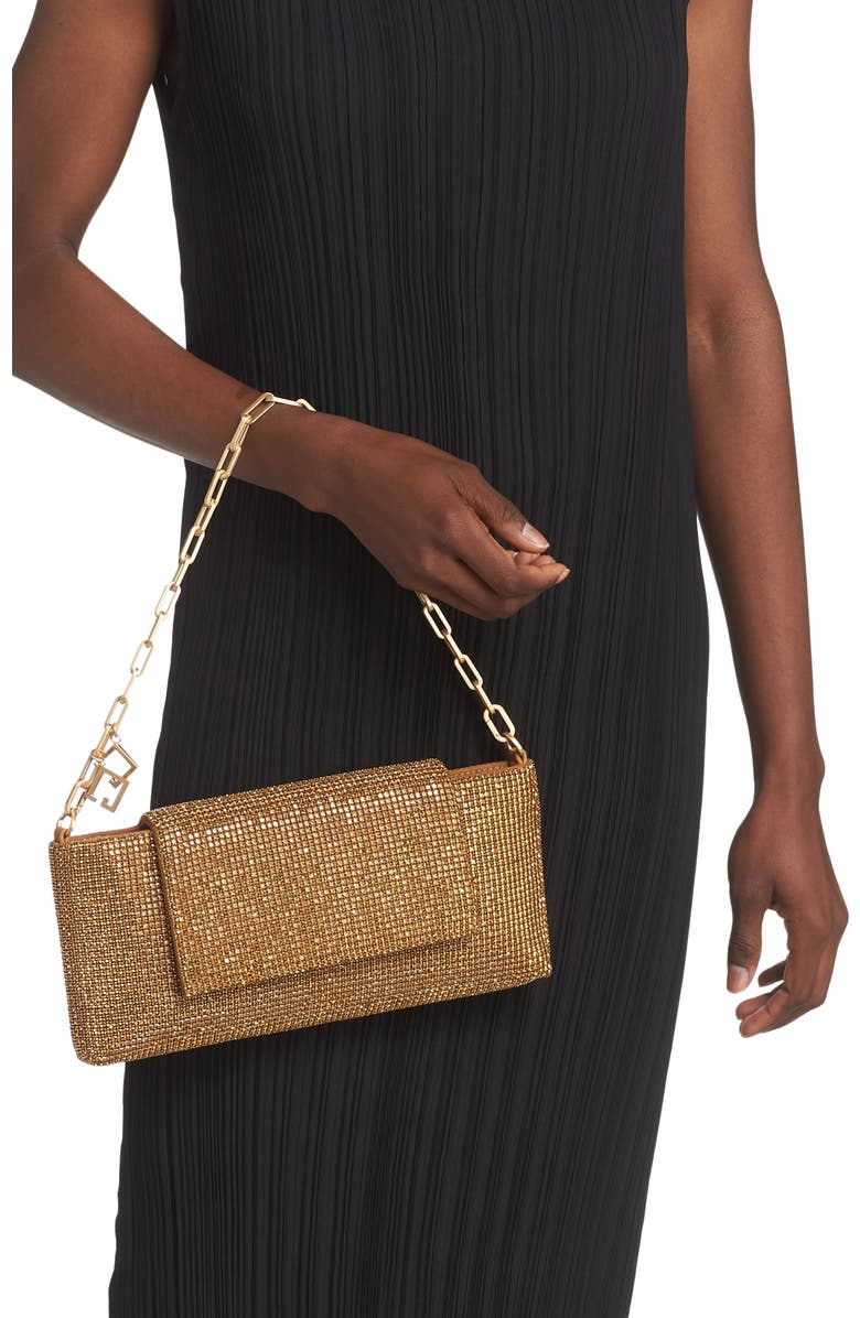 Cult Gaia Mirai Shoulder Bag, Alternate, color, Champagne