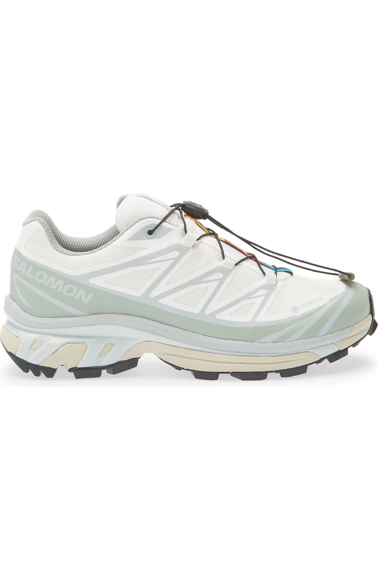 Salomon XT-6 Gore-Tex<sup>®</sup> Waterproof Sneaker, Alternate, color, White/ Green Milieu