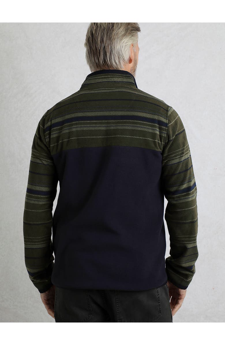 Weird Fish Gilbert 1/4 Zip Striped Microfleece, Alternate, color, Fir Green
