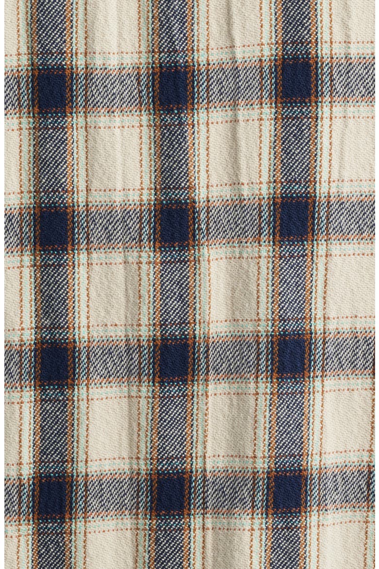 Plaid Overshirt, Alternate, color, CREAM/ NAVY PLAID