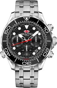 Seapro World Time Chronograph Bracelet Watch