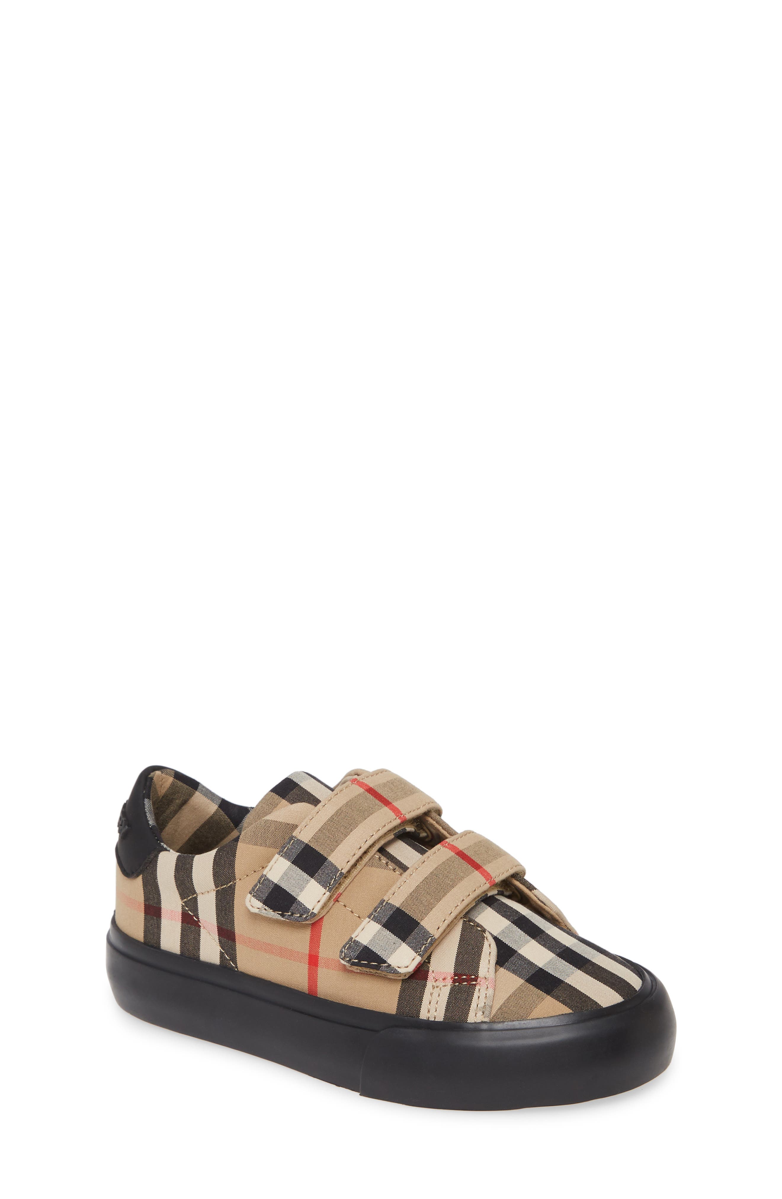 Mini Markham Check Sneaker, Main, color, BLACK