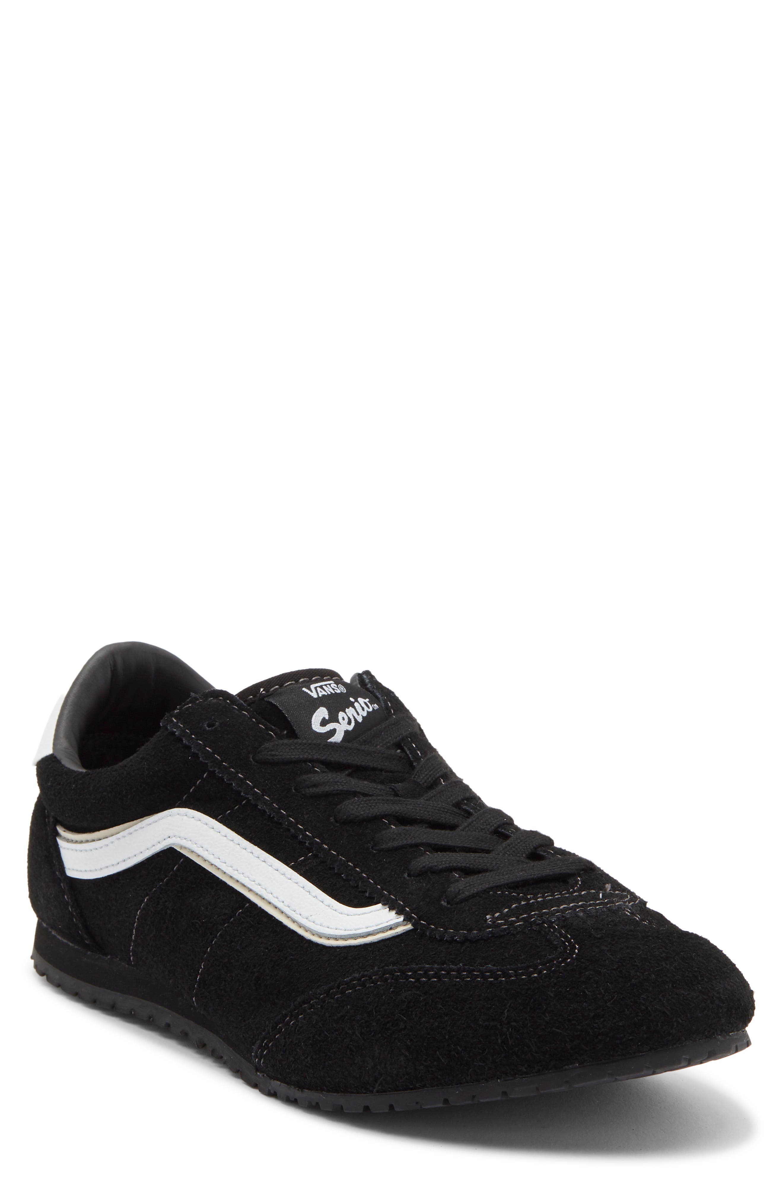 Super Lowpro Leather Sneaker, Main, color, BLACK/WHITE