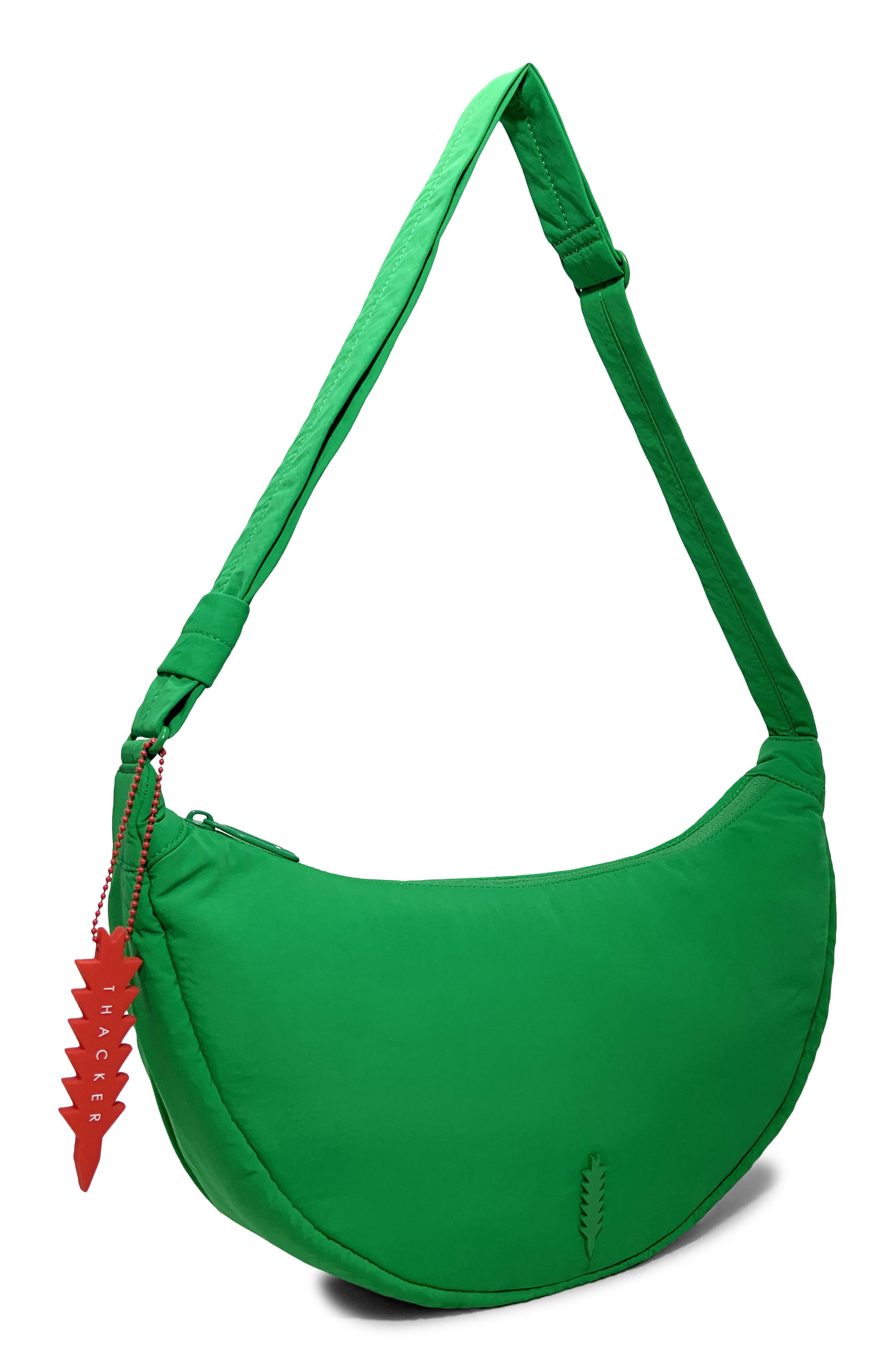 Cleo Large Crescent Crossbody Bag, Alternate, color, KELLY GREEN