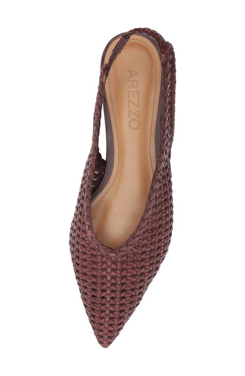 Arezzo Eva Slingback Pointed Toe Flat In Multi