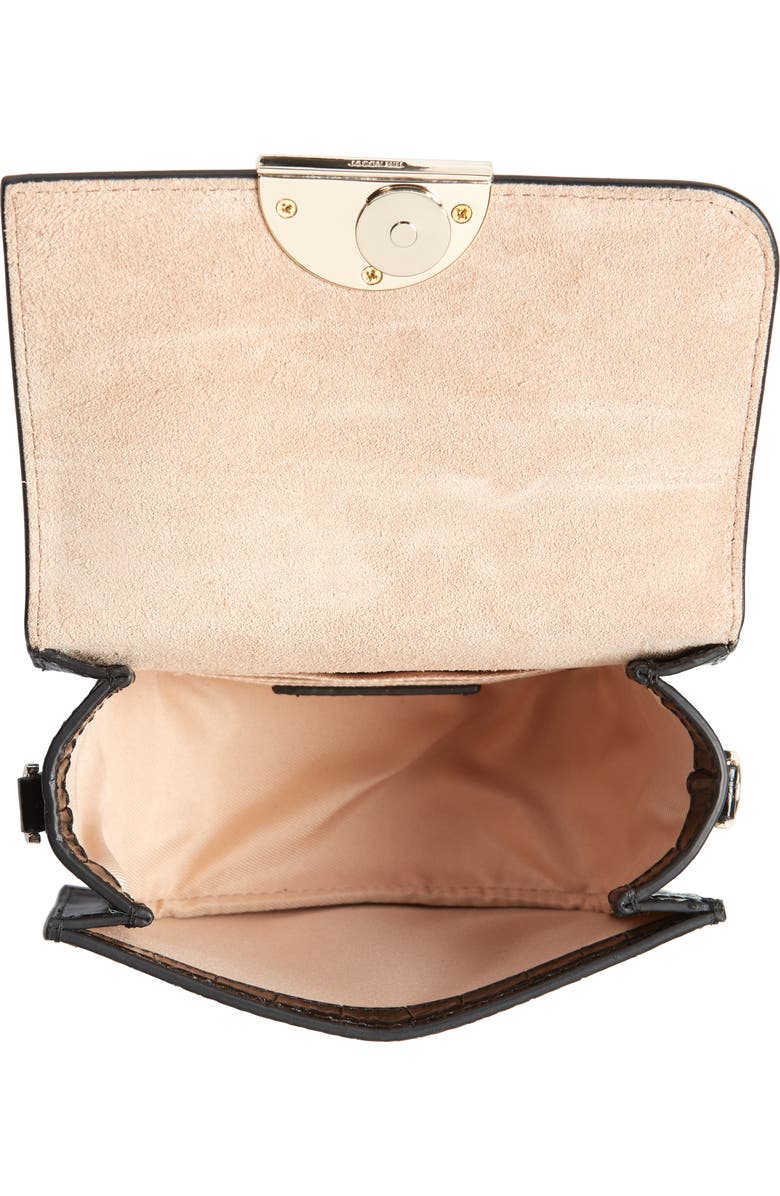 JASON WU Orbit Croc Embossed Leather Crossbody Bag, Alternate, color,