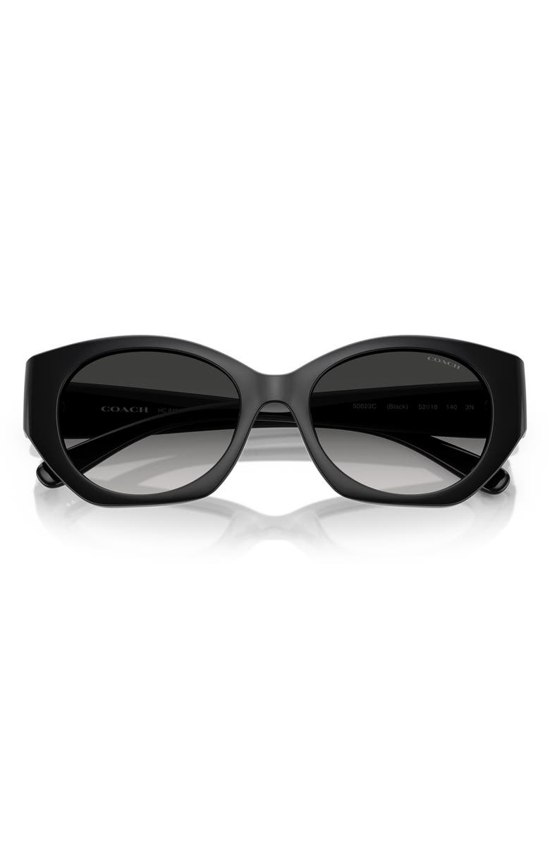 COACH 52mm Gradient Oval Sunglasses, Main, color,