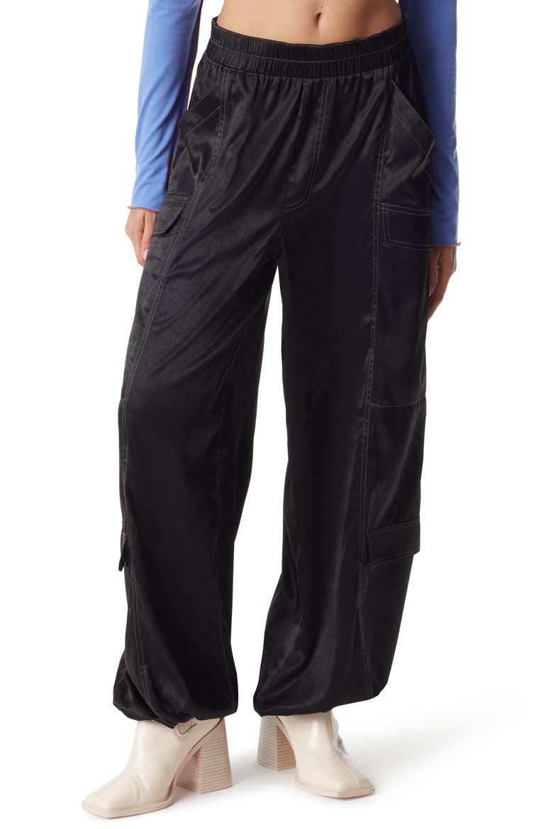 Wide Leg Parachute Pants, Main, color, ANTHRACITE