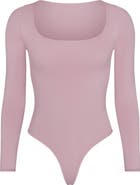 SKIMS ESSENTIAL LONG SLEEVE SCOOP BO