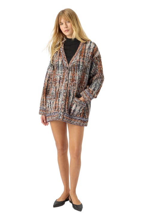 Cardigan With Check Pattern