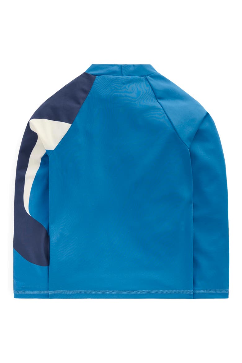 Kids' Sun Safe Fun Long Sleeve Rashguard, Alternate, color, SWIMMING WHALES