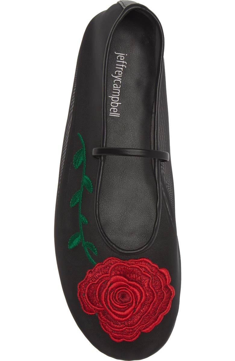 Jeffrey Campbell Swan Flower Mary Jane Flat, Alternate, color,