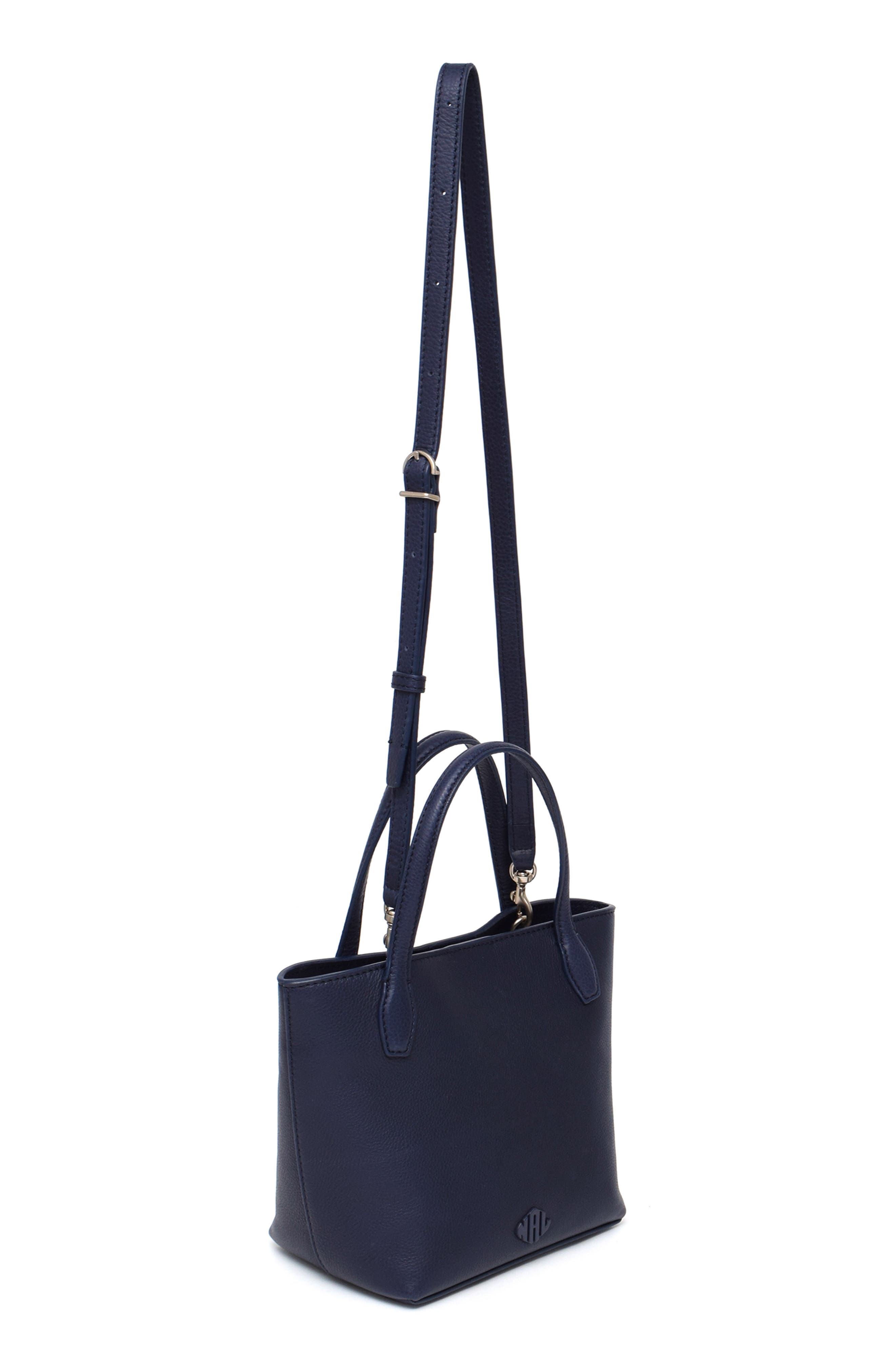 New Amsterdam Leatherworks Asher Leather Tote Bag, Alternate, color, Midnight
