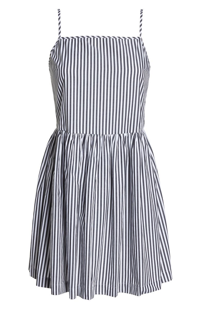 French Connection Sardinia Stripe Cotton Sundress, Alternate, color,