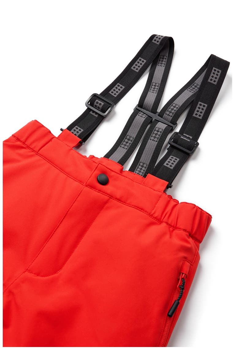 Kids' Waterproof Ski Pants, Alternate, color, RED