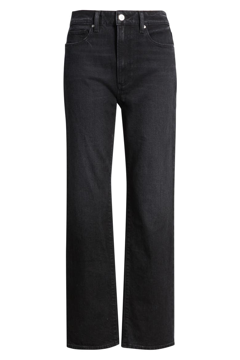 Stevie High Waist Straight Leg Jeans, Alternate, color, DARK ABYSS