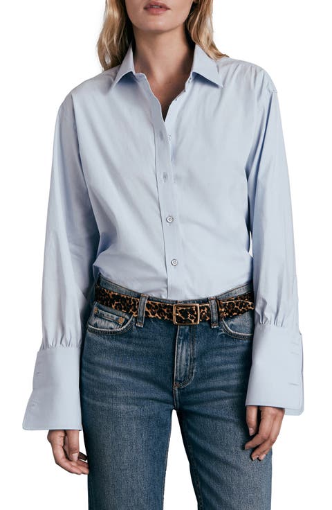 Diana Cotton Poplin Button-Up Shirt