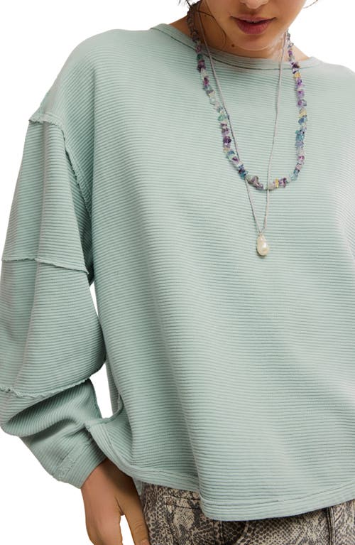 Free People Total Eclipse Oversize T-shirt In Green