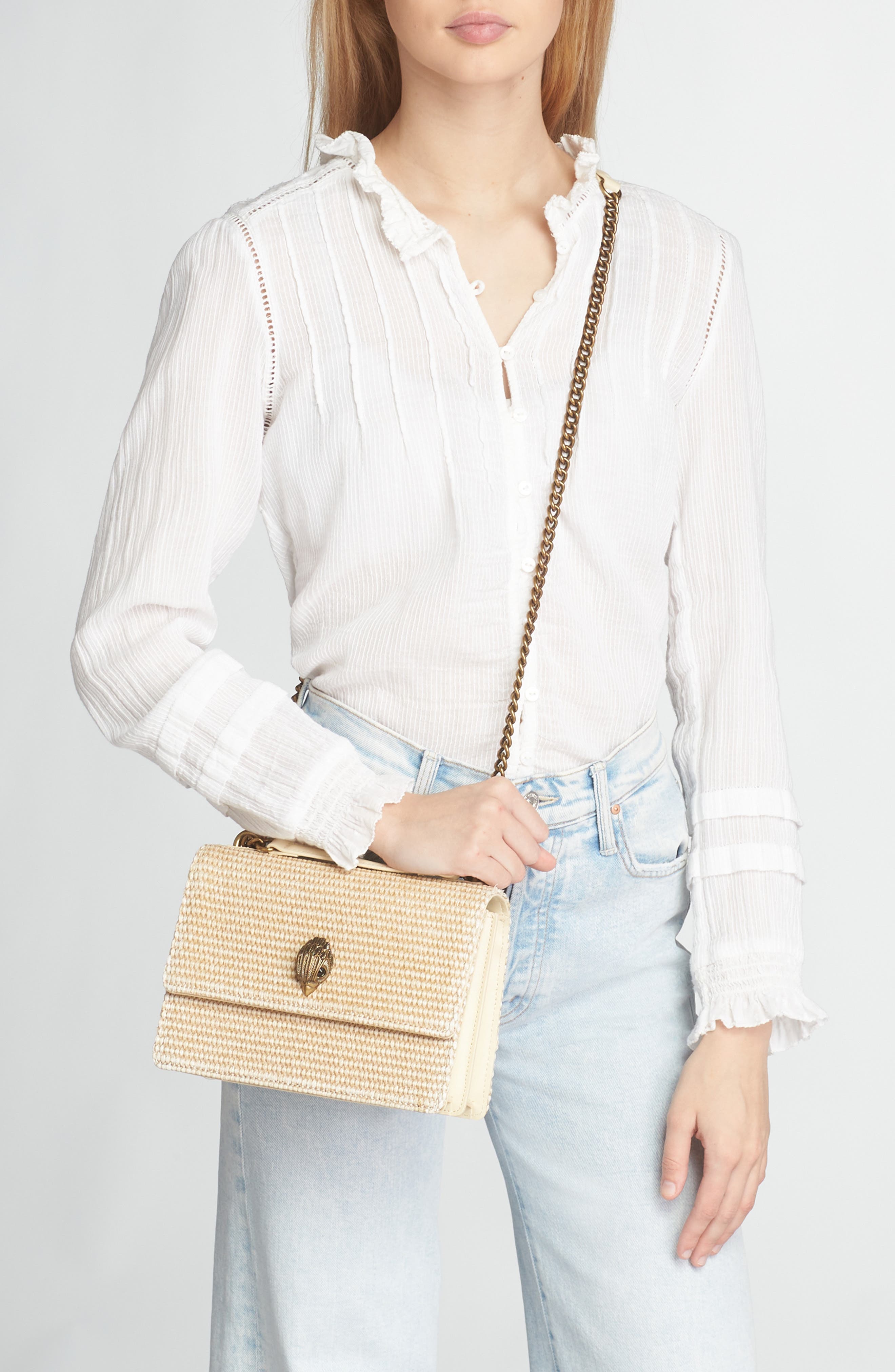 Shoreditch Woven Crossbody Bag, Alternate, color, DARK BEIGE