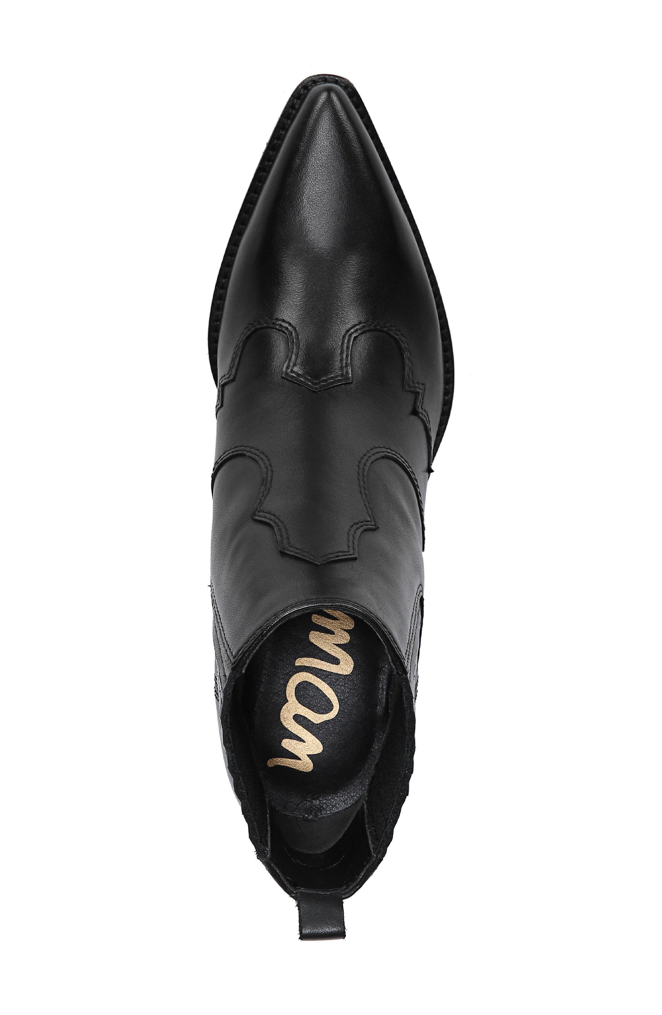 Winona Bootie, Alternate, color, BLACK LEATHER