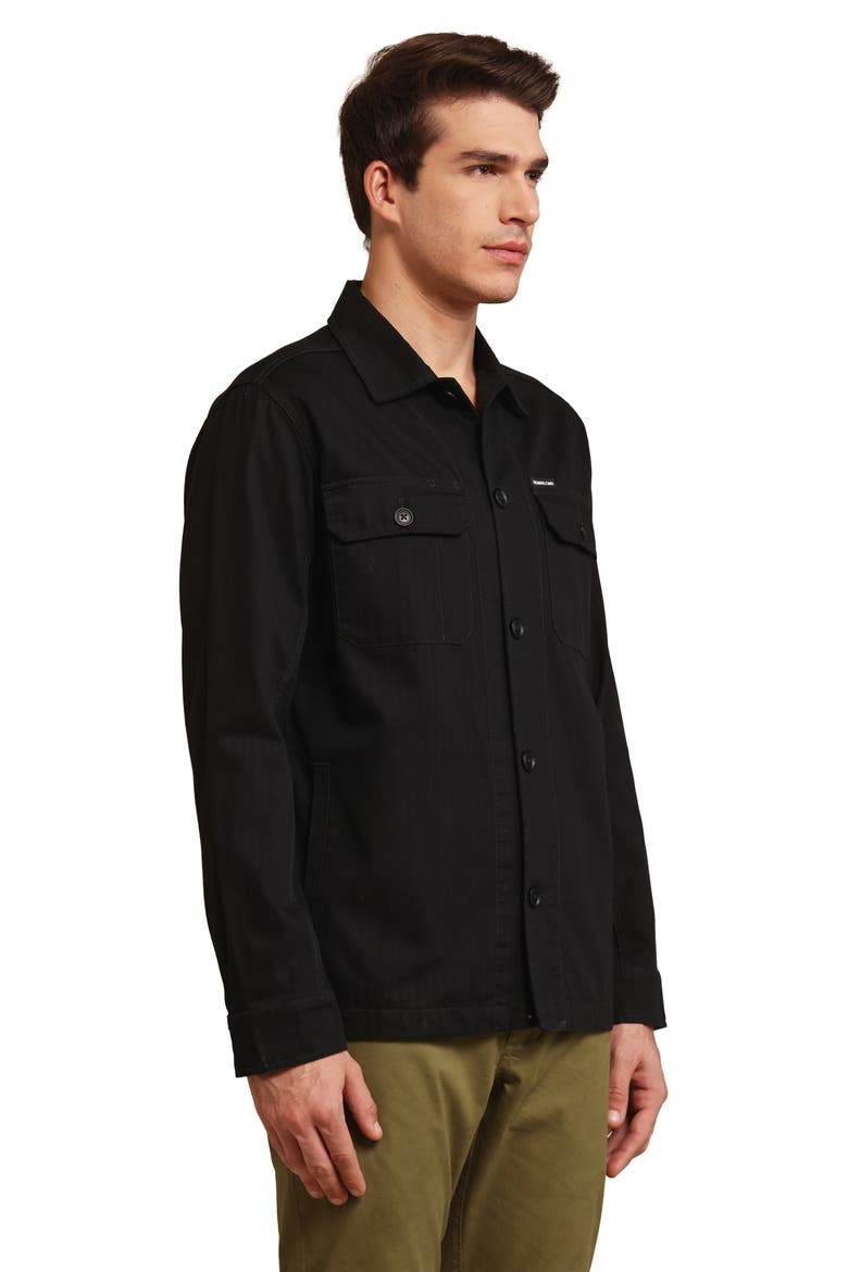 Men's Shirt Jacket, Alternate, color, Black