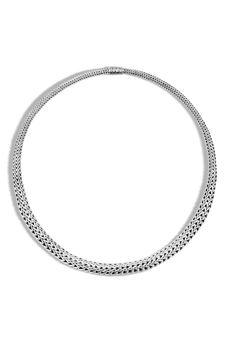 Icon Necklace, Sterling Silver, 8.5mm, Main, color, SILVER