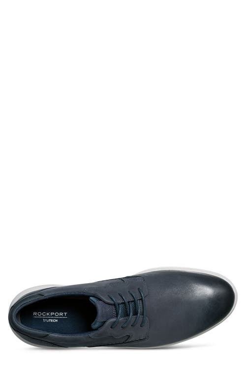 Rockport Noah Plain Toe Derby In Dark Blue