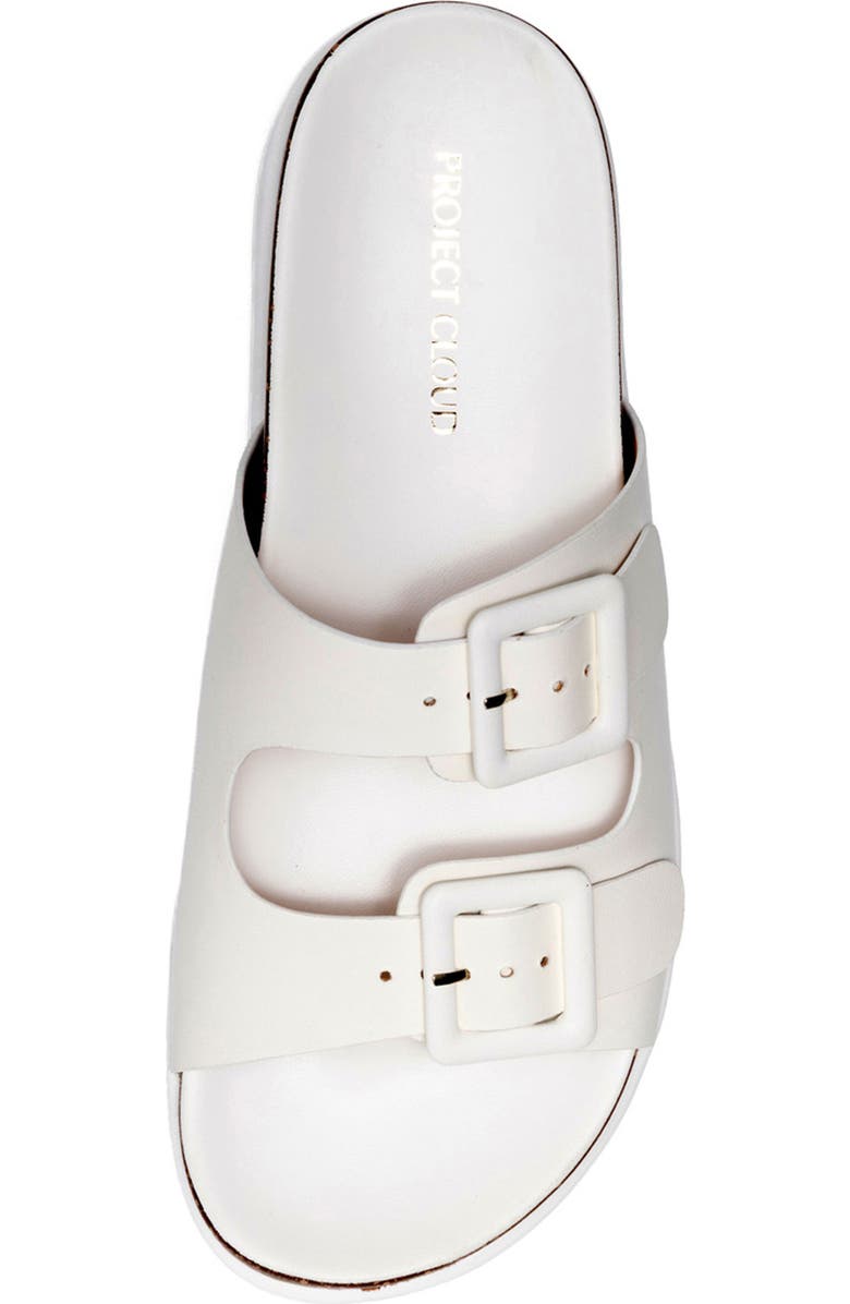 Project Cloud Skylar Slide Sandal, Alternate, color, White