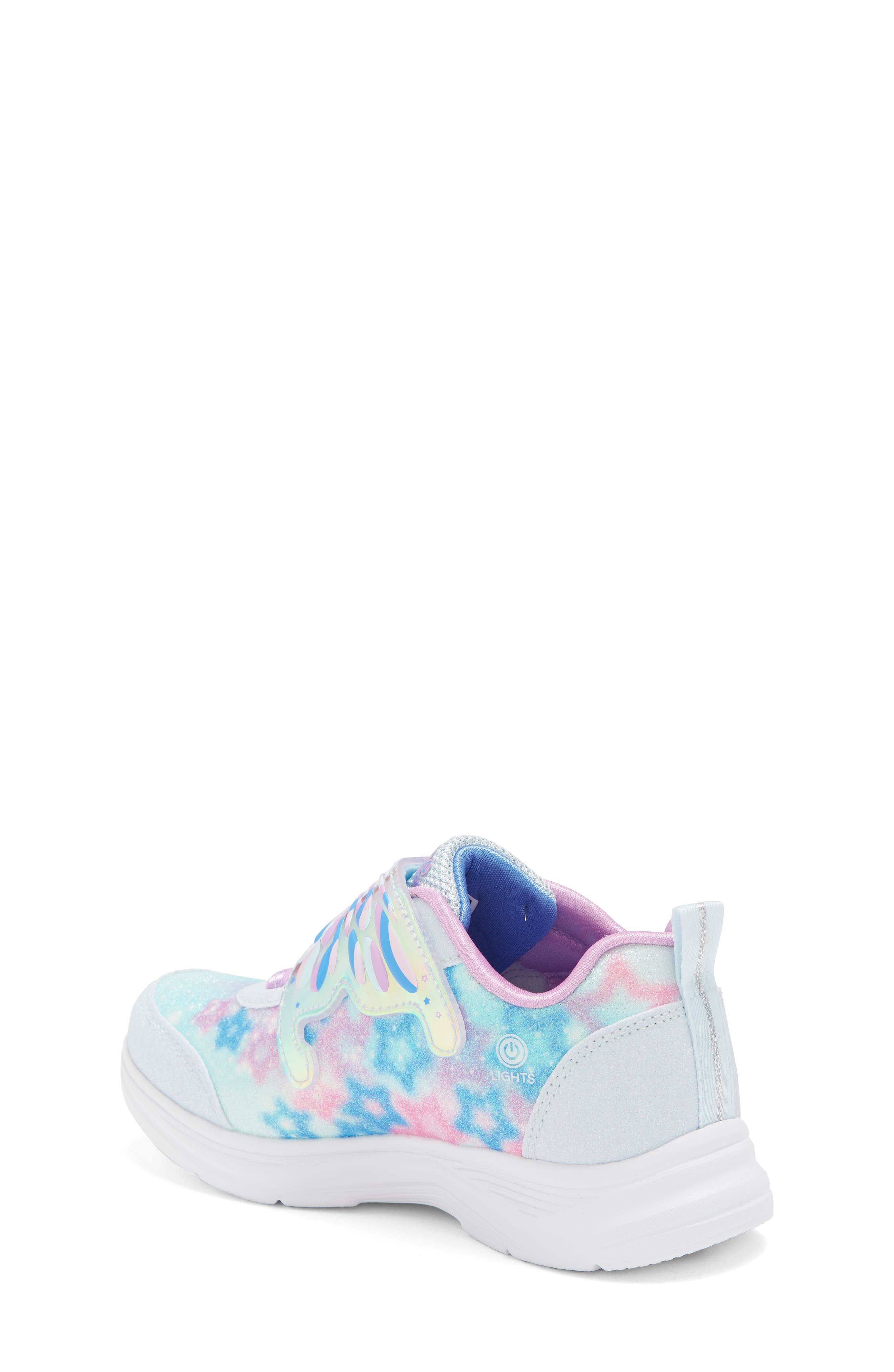 SKECHERS Kids' S Lights<sup>®</sup> Glimmer Kicks Magical Wings Sneaker, Alternate, color, 