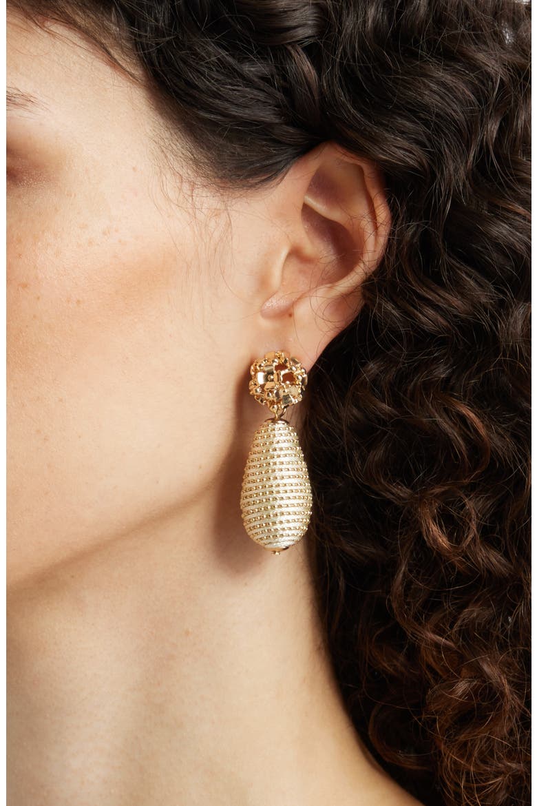 Ball Chain Statement Drop Earrings, Alternate, color, NEUTRAL- GOLD