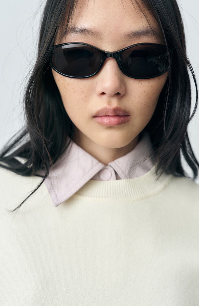 MANGO Rama Short Sleeve Crewneck Sweater, Alternate, color, 