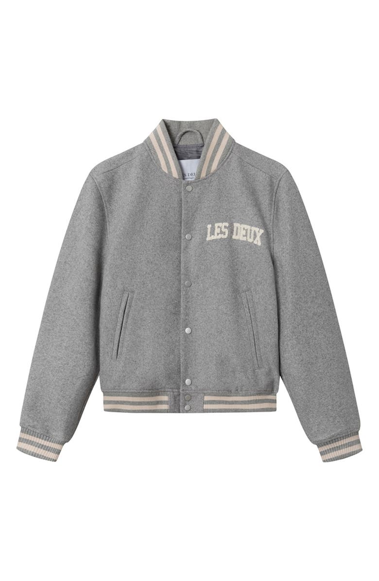 Les Deux Wool Blend Varsity Jacket, Main, color, 