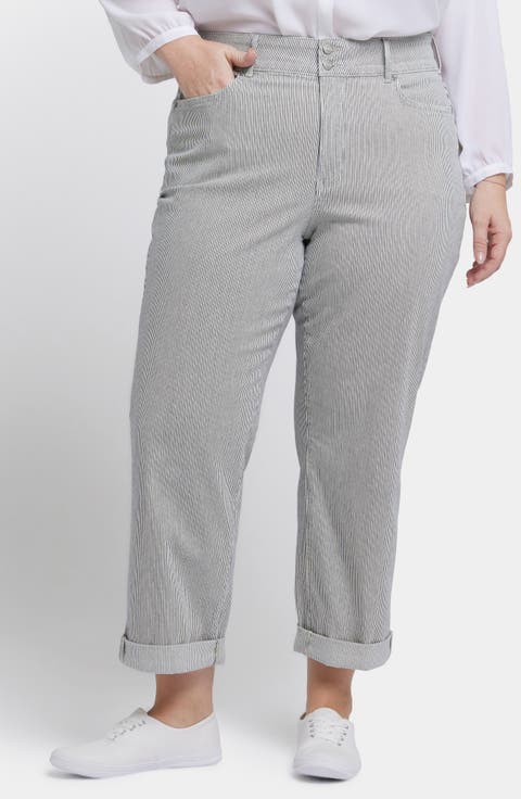 Bailey High Waist Crop Relaxed Straight Leg Jeans