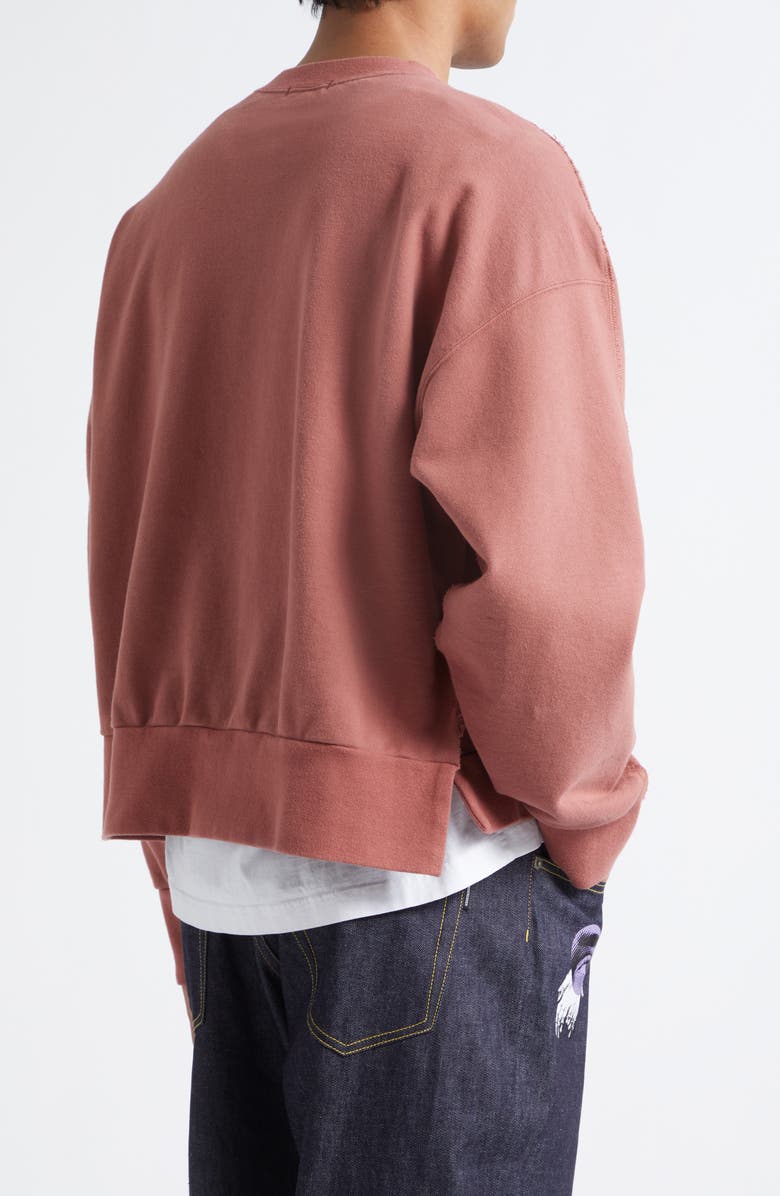 Undercover Graphic Cotton Sweatshirt, Alternate, color, Pink Brown